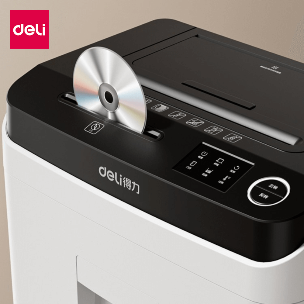 เครื่องทำลายเอกสารอัตโนมัติ DELI GA850-WH-01 25ลิตร สีขาว